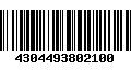 Código de Barras 4304493802100