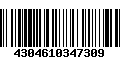 Código de Barras 4304610347309