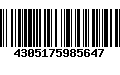 Código de Barras 4305175985647