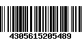 Código de Barras 4305615205489