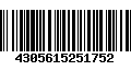 Código de Barras 4305615251752