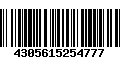 Código de Barras 4305615254777