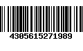 Código de Barras 4305615271989