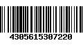 Código de Barras 4305615307220