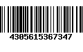 Código de Barras 4305615367347