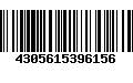 Código de Barras 4305615396156