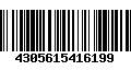 Código de Barras 4305615416199