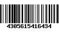 Código de Barras 4305615416434