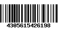 Código de Barras 4305615426198