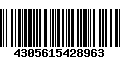 Código de Barras 4305615428963