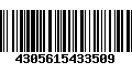 Código de Barras 4305615433509