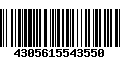 Código de Barras 4305615543550