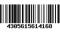 Código de Barras 4305615614168