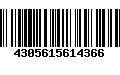 Código de Barras 4305615614366