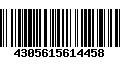 Código de Barras 4305615614458