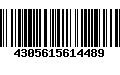 Código de Barras 4305615614489