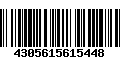 Código de Barras 4305615615448