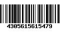 Código de Barras 4305615615479