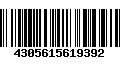 Código de Barras 4305615619392