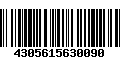 Código de Barras 4305615630090