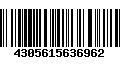 Código de Barras 4305615636962