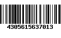 Código de Barras 4305615637013