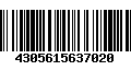 Código de Barras 4305615637020