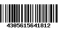 Código de Barras 4305615641812