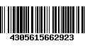 Código de Barras 4305615662923