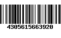 Código de Barras 4305615663920