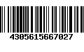 Código de Barras 4305615667027