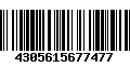 Código de Barras 4305615677477