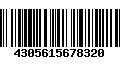 Código de Barras 4305615678320