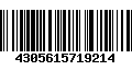 Código de Barras 4305615719214