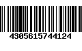 Código de Barras 4305615744124