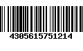 Código de Barras 4305615751214