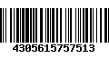 Código de Barras 4305615757513