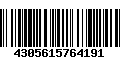 Código de Barras 4305615764191