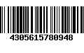 Código de Barras 4305615780948