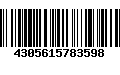 Código de Barras 4305615783598