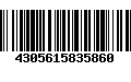 Código de Barras 4305615835860