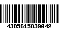 Código de Barras 4305615839042