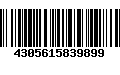 Código de Barras 4305615839899