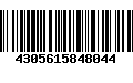 Código de Barras 4305615848044