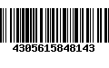 Código de Barras 4305615848143