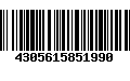 Código de Barras 4305615851990