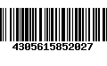 Código de Barras 4305615852027