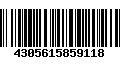 Código de Barras 4305615859118