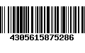 Código de Barras 4305615875286