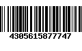 Código de Barras 4305615877747